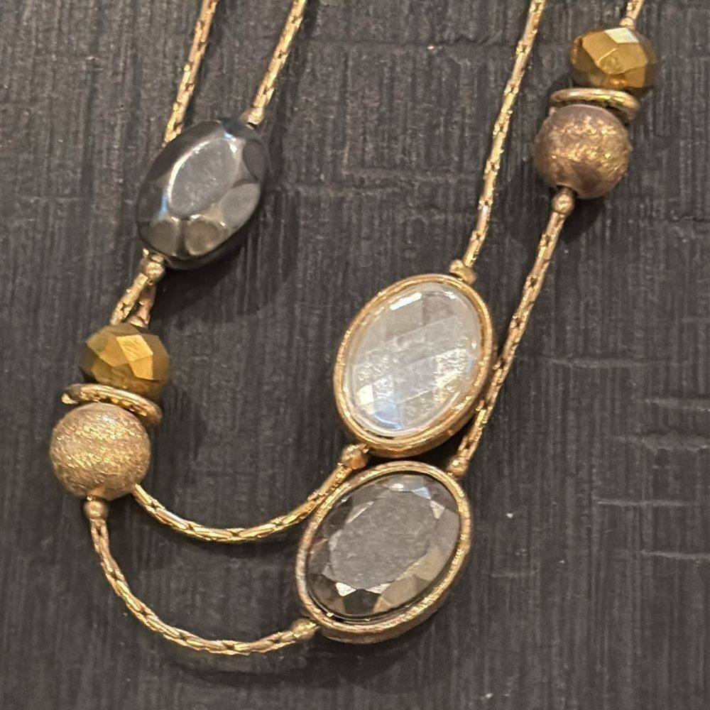 NWT New York & Company Long Beaded Necklace Casual Career Office​​​​​​